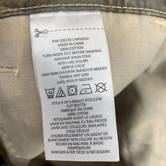 Anthropologie Current/Elliott Animal Print 30 The Clean Weslan Camo Cropped - Picture 12 of 16